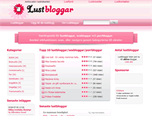 Tablet Screenshot of lustbloggar.se